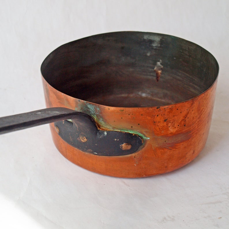 Casserole en cuivre ustensiles de cuisine vintage en cuivre Etsy France