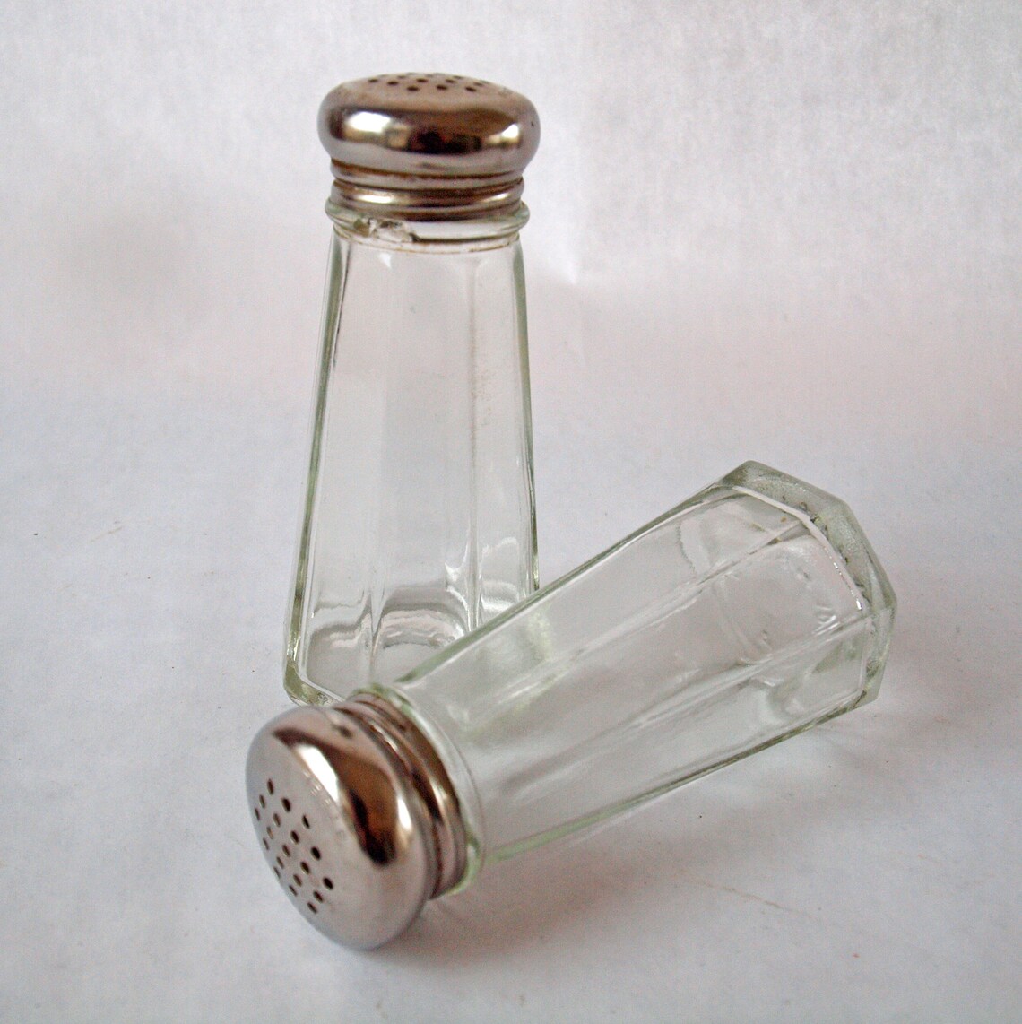 Vintage Salt and Pepper Shakers Vintage Diner Style Shakers Etsy