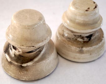 Vintage insulators, Telephone Pole insulator, Bookends