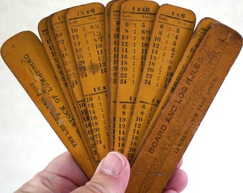 Lumberman&#39;s Ready Reckoner, Antique Lumberman&#39;s tool, Board and log rules