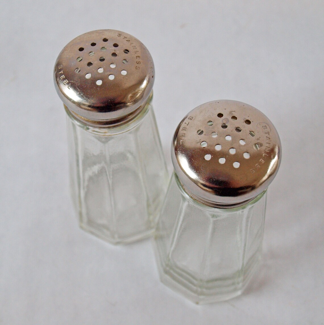 Vintage Salt and Pepper Shakers Vintage Diner Style Shakers Etsy