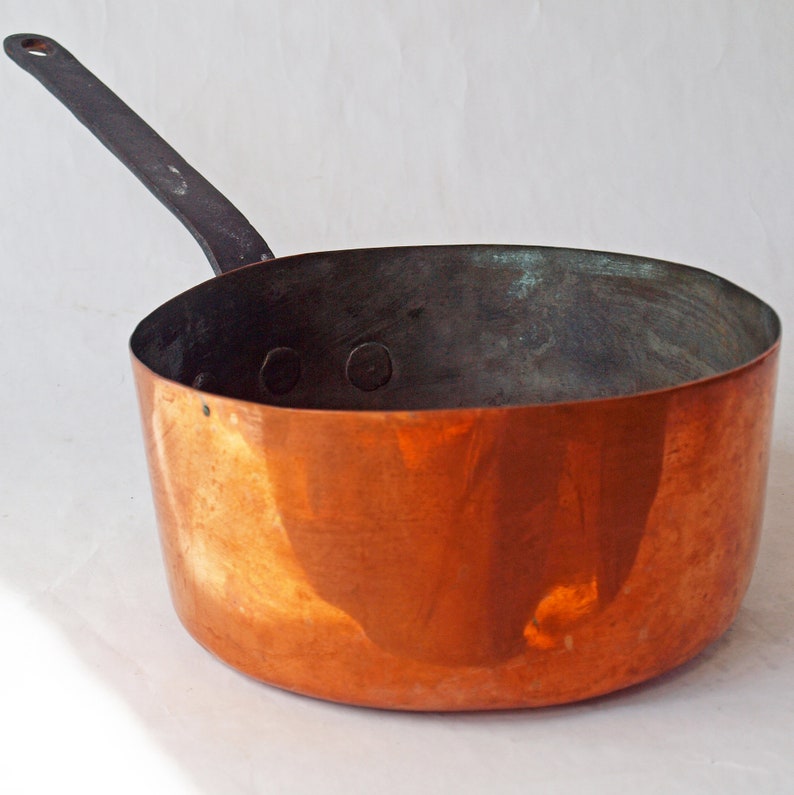 Casserole en cuivre, ustensiles de cuisine vintage en cuivre Etsy France