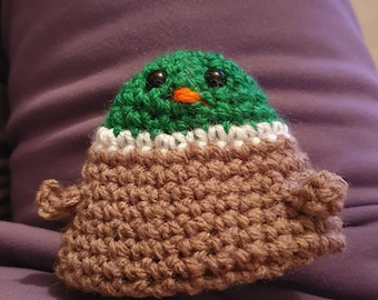 Sassy Crochet Duck – Funny Flipping Bird Desk Decor