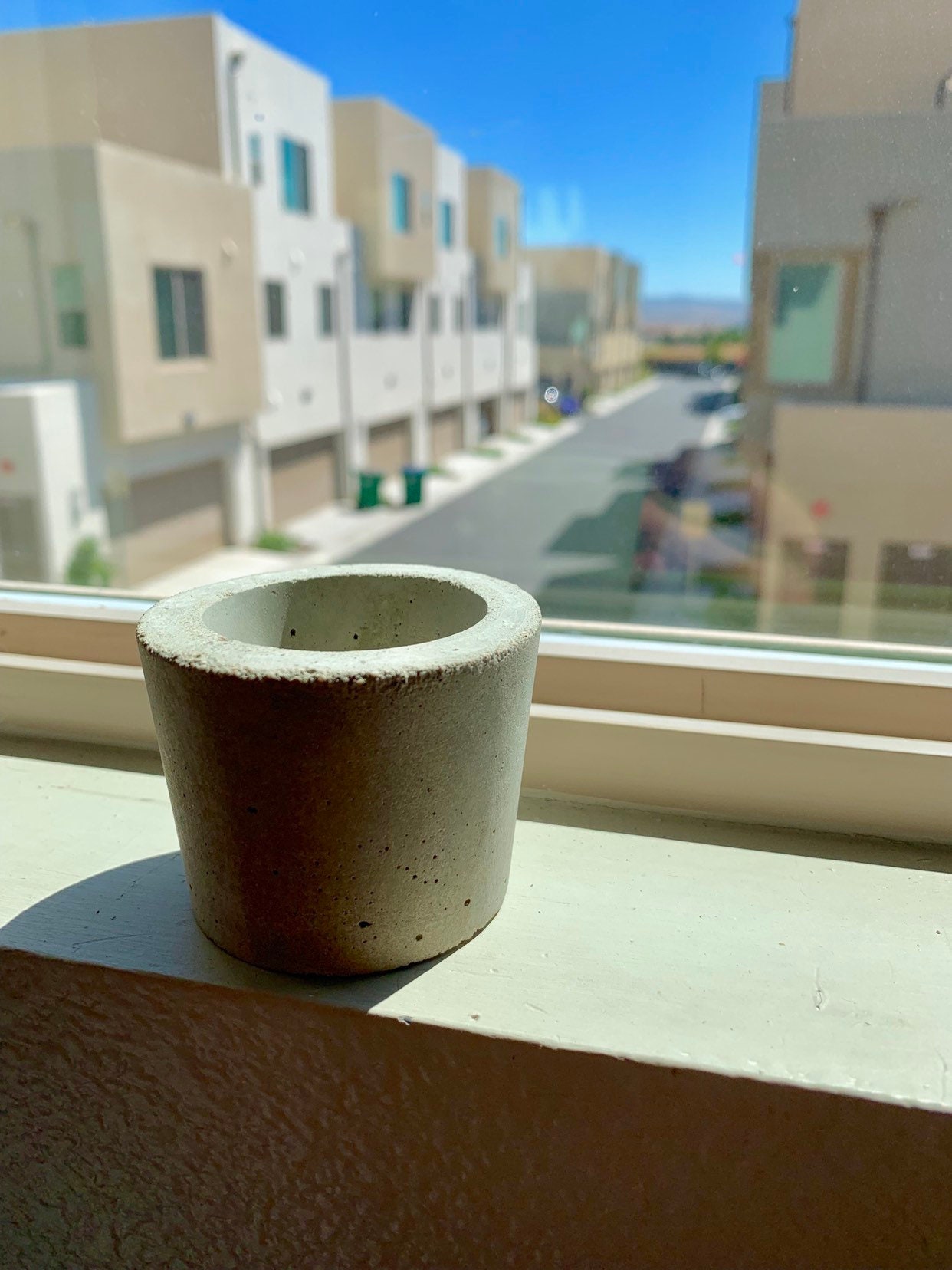 Set of 3 Small Concrete Pots for Sale for Live Succulent Plants Etsy