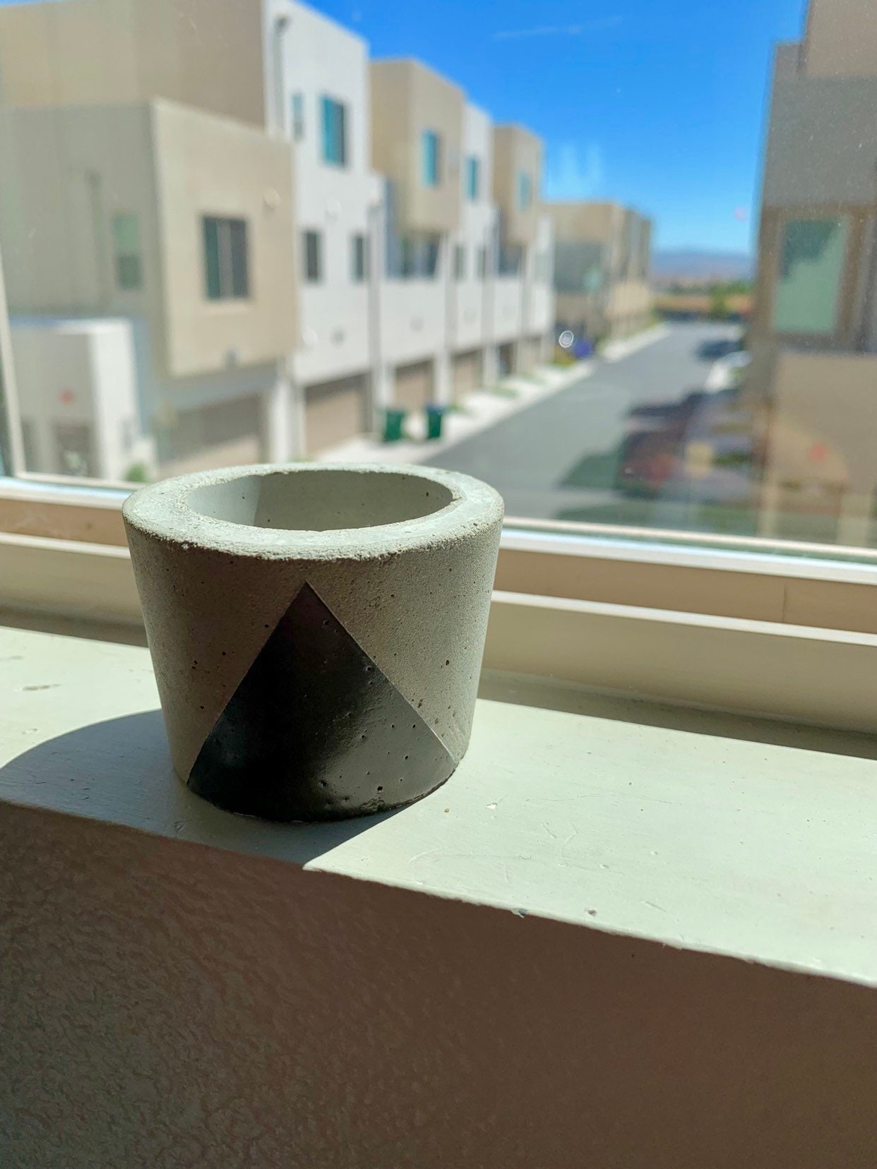 Set of 3 Small Concrete Pots for Sale for Live Succulent Plants Etsy