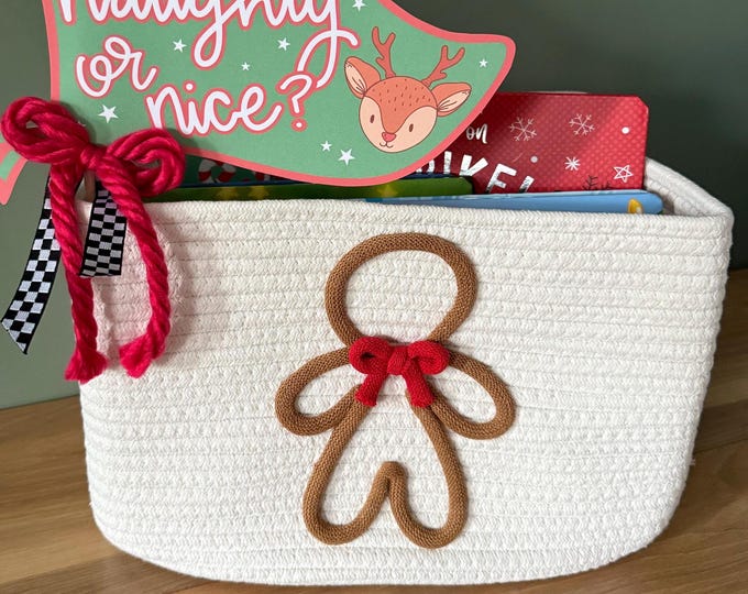 Initial Gift Basket, Monogrammed Basket, Custom Name Gift, Baby shower gift basket, Book Storage, Toy Basket, Baby Name Gift