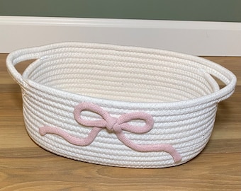 Panier de Pâques, panier-cadeau de baby shower, panier-cadeau d'anniversaire de fille, joli rangement pour chambre de bébé, organisation mignonne, cadeau de fête nuptiale