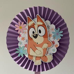 Bluey Girl Party centerpieces Birthday