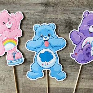 Care Bears Birthday Party Banner DIY Idea- Funshine Bear, Grumpy Bear, —  The Iced Sugar Cookie