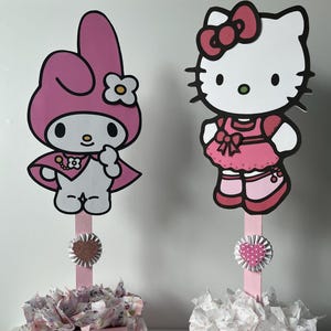 Inspired by Kitty and Friends Party Centerpieces Decorations Kids set
