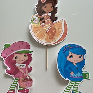 Strawberry Shortcake Party Decorations Kids First Birthday Party Bundle Coloring Pack Pages Crayons