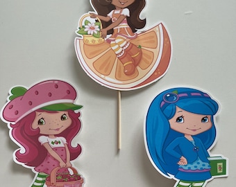 Geïnspireerd door Strawberry Party Decorations Kids First Birthday Party Bundle Kleurplaten Kleurpotloden