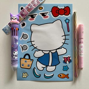 Kitty and friends Party favors kids Birthday Stickers Pen Set (RANDOM PICK)