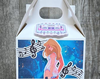 Geïnspireerd door T. Swift Feestbedankje Minidoosjes Verjaardagssnoepdoos