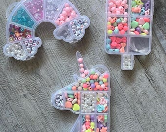 Kralenset kinderfeestje bedankjes knutselset armband maken RANDOM PICK