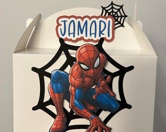 Spider Man favor box party favor
