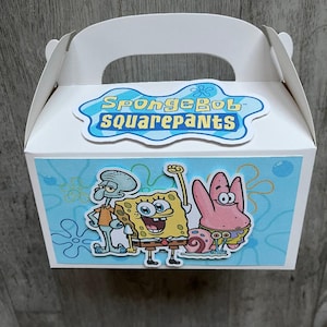 Boîtes à friandises Bob l'éponge Cadeaux pour fêtes Grande boîte à bonbons