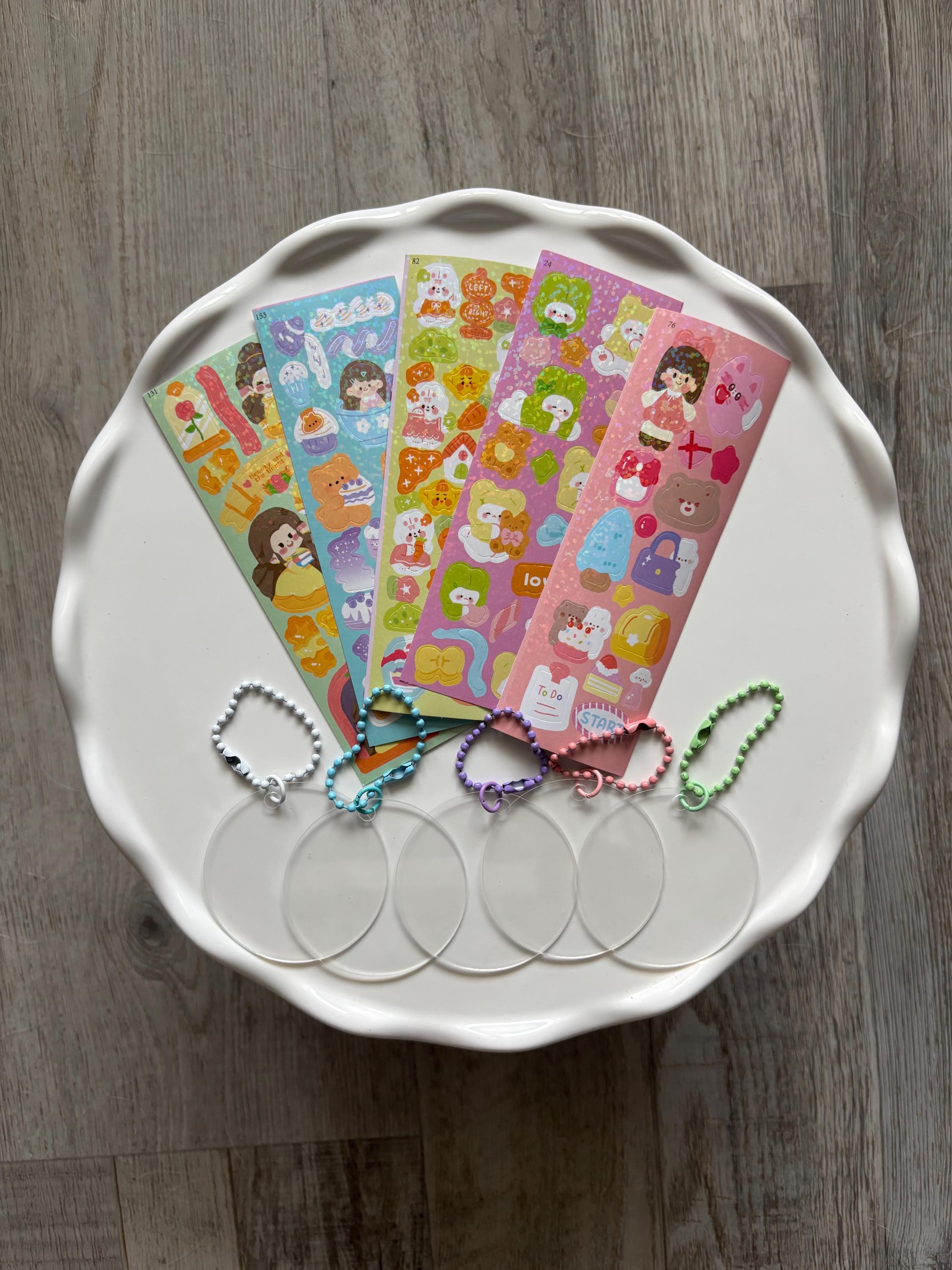 Keychain Stickers Diy Kit Set for Kids - Etsy
