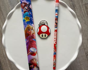 Inspirado en el set de recuerdos para fiestas de Mario Bros.