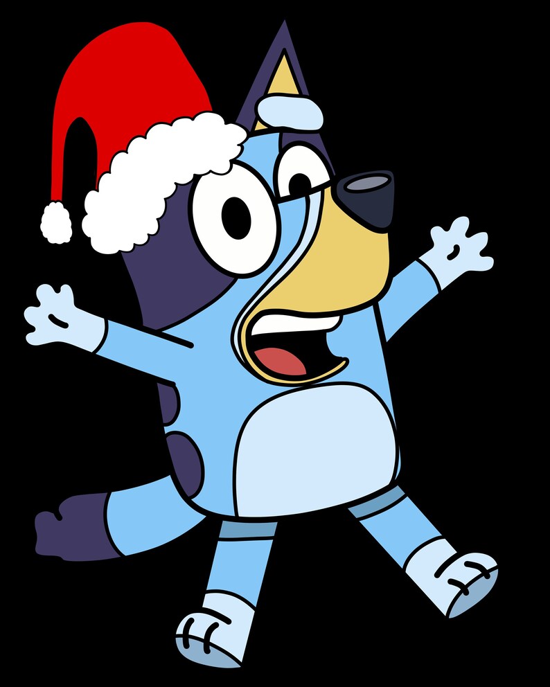 Bluey T-shirt Bluey Christmas Merry Christmas Bluey | Etsy
