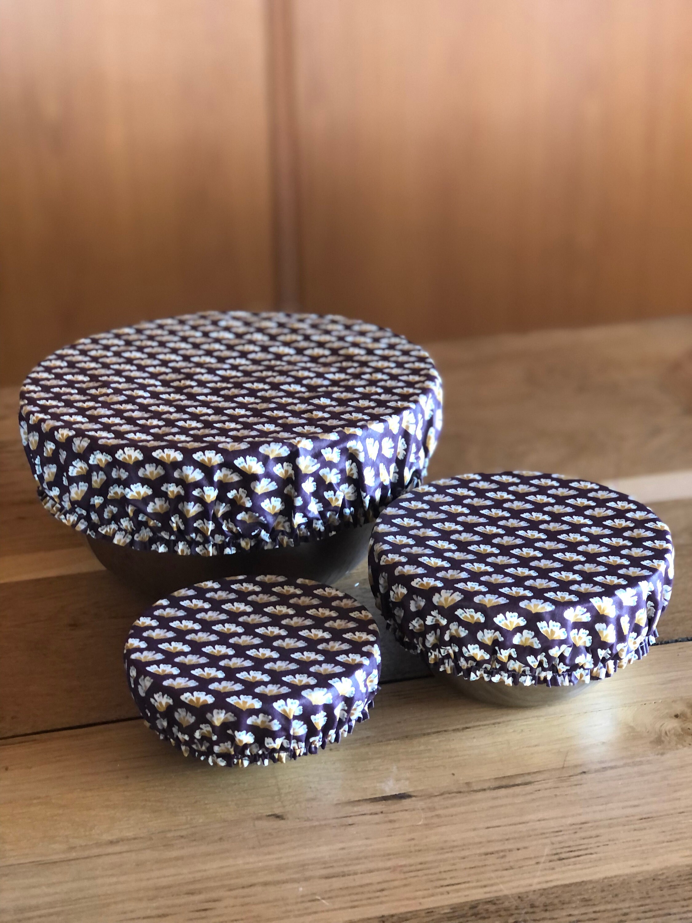 Le Lot de 3 Charlottes à Plats. Accessoire Zéro Déchets Pour La Cuisine. Couvre Plat