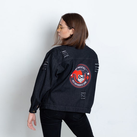 harley quinn denim jacket
