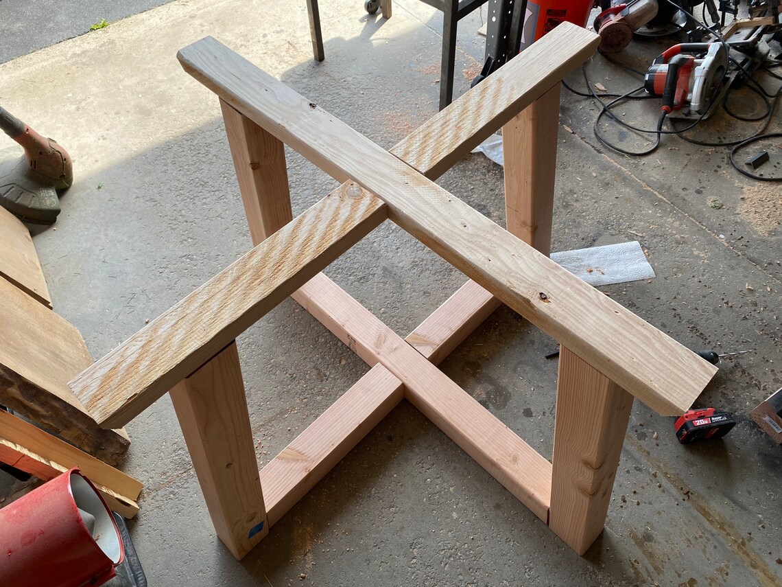 Modern Table Base for Very Heavy Tabletops Etsy