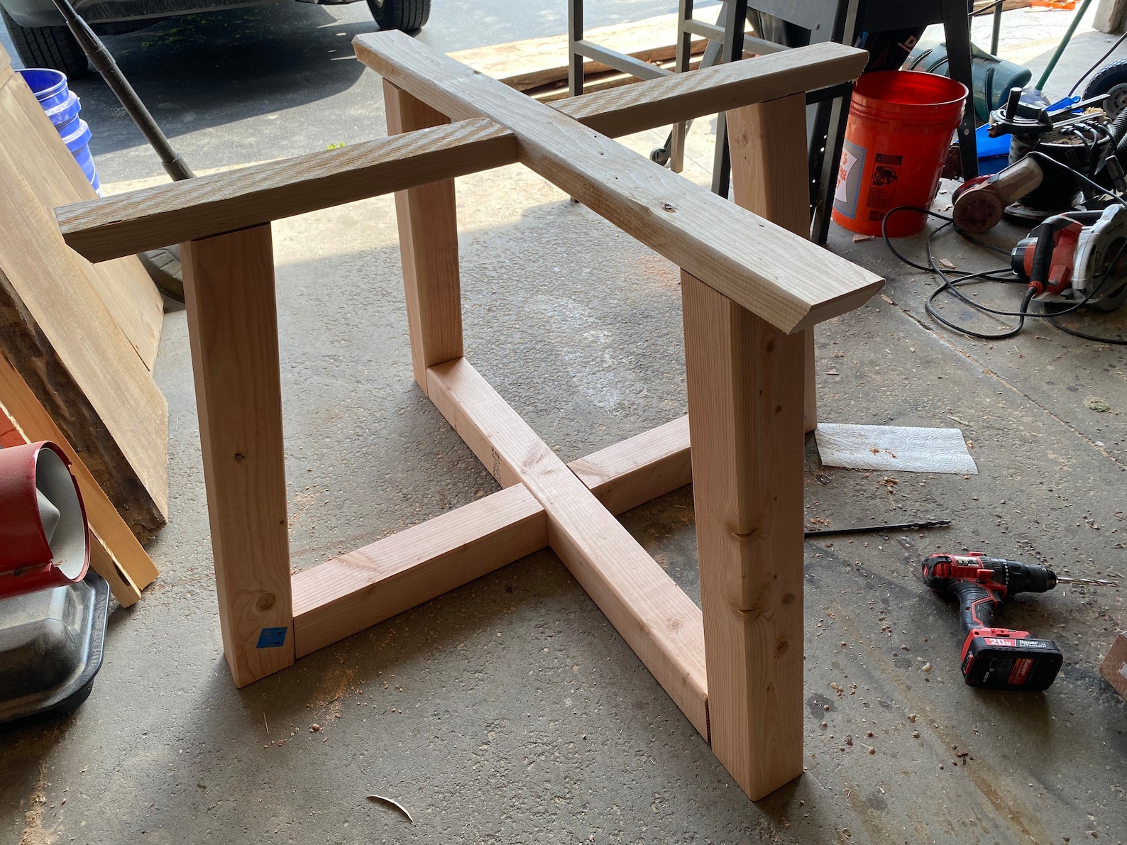 Modern Table Base for very heavy tabletops | Etsy