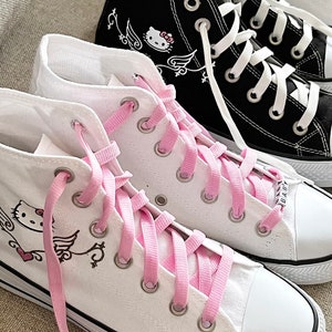 Print Your Name Hello Kitty Designed Shoes Kawaii Custom Cute - Etsy