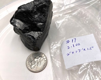 Anthracite Specimen Choice 2.1 oz, 2.3 oz, 2.8oz or 3.0 oz for Collection or Terrarium, Luzerne County PA, exact item