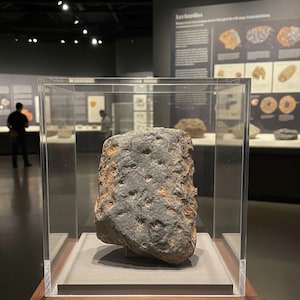 Stigmaria Fossil  Iron Concretion Almost 2lbs, 300 Million Years Old Geological Fossil Rock, From Luzerne County, PA