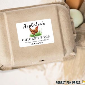 Pegatinas de cartón de huevos, pegatina de huevo de gallina, pegatina de cartón de huevos vintage
