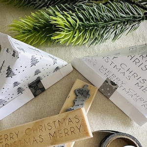 Holiday Pattern Stamp, Gift Wrap Stamp, Christmas Pattern Stamp, Christmas Stamp, Gift Wrapping Stamp
