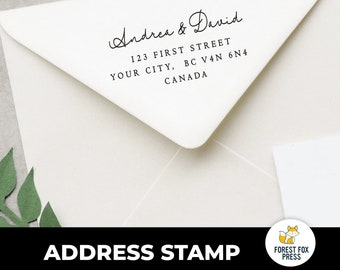 Return Address Stamp, Family Address Stamp, Rubber Stamp, Self-Inking Stamp, Wedding Stamp, Homeowners Gift, Couple Gifts