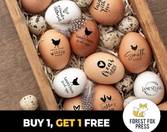 Custom Egg Stamps with handle, Egg Stamper, Egg Stamp Set, Egg Stamp, Egg Stamps for Chicken Eggs, Promo Products, Homestead logo, Farm Gift