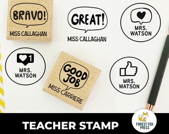 Teacher Good Job Stamp, Teachers Gift, Gift for teacher, Custom Teacher Gift, Teacher's Day Gift, Teacher Appreciation Gift, Teacher Aid