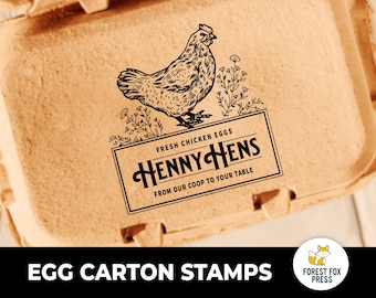 Egg Carton Stamp, Custom Farm Fresh Egg Carton Stamp, Chicken Egg Stamp, Quail Egg Stamp, Homestead Stamp