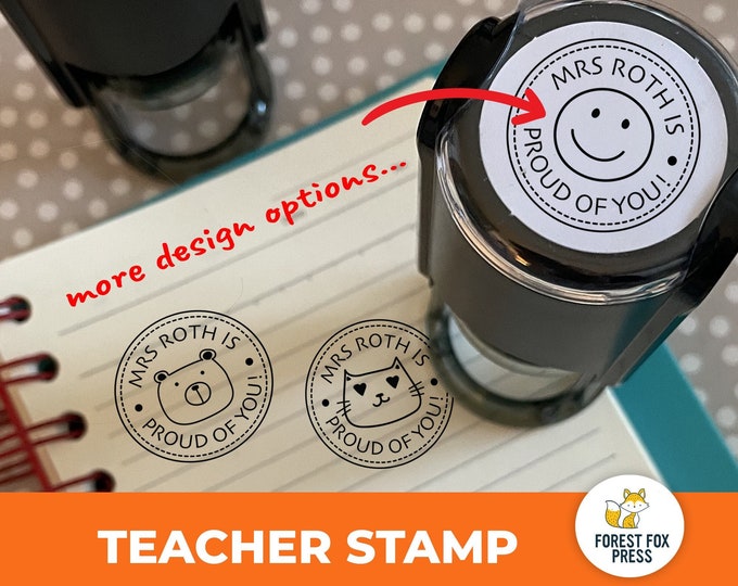 Teacher Stamp, Custom Name Stamp, School Stamp, Personalized Christmas Gift, Teacher Stamp, Birthday Gift, Teaching Stamp, Teacher Gifts