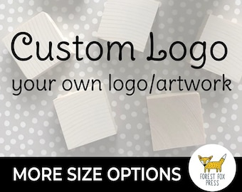 Your Logo Rubber Stamp, Company Logo Stamp from your Design or Logo, Business Logo Stamp, Personalised Rubber Stamp for Logo
