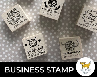 Handmade Stamp, Craft with Love Stamp, Hand-crafter Stamp, Christmas Gift, Stamp Label, Diy
