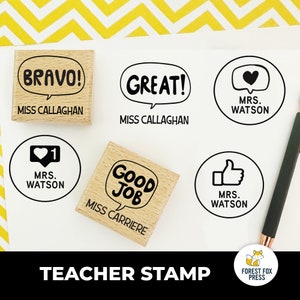 Teacher Good Job Stamp, Teachers Gift, Gift for teacher, Custom Teacher Gift, Teacher's Day Gift, Teacher Appreciation Gift, Teacher Aid