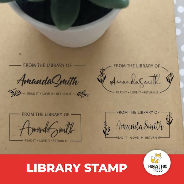 Custom Library Stamp, Teachers Gift, Gift for teacher, Custom Teacher Gift, Teacher's Day Gift, Teacher Appreciation Gift, Teacher Aid