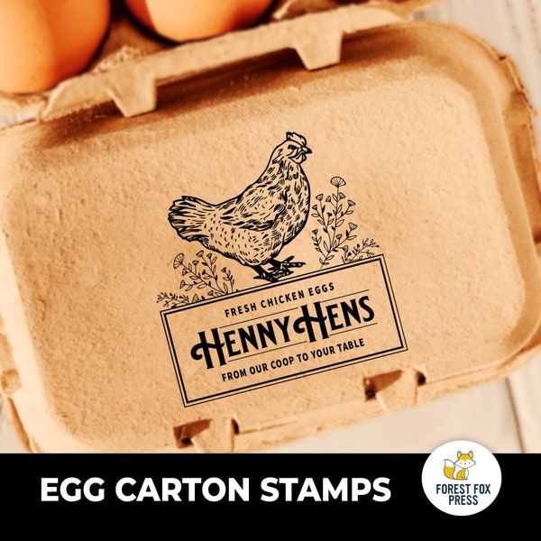 Egg Carton Stamp, Custom Farm Fresh Egg Carton Stamp, Chicken Egg Stamp, Quail Egg Stamp, Homestead Stamp
