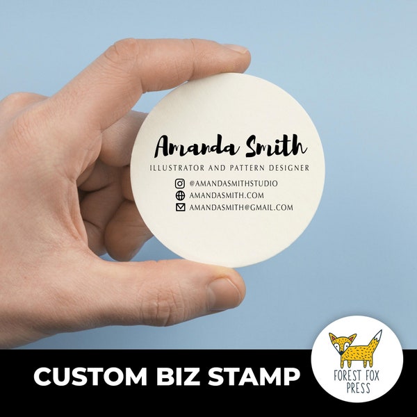 Business Stamp,  Social Media Stamp, Contact Information Stamp
