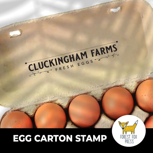 Personalized Egg Carton Stamp, Homestead Stamp, Fresh Egg Stamps, Farm Stamp, Fresh Egg Stamps, Farm Gifts