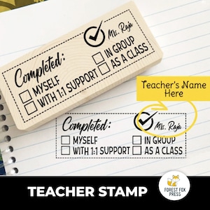 Personalized Classroom Teacher Stamp  Self Inking Custom Stamps for T –  Hand Lane Designs