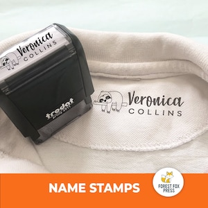 Clothing Stamp, Personalized Self-Inking Stamp, Clothing Marker Stamp, FABRIC Textile Stamp, Cloth Stamp, Label Clothing (Trodat 4911)