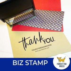 Custom Thank You Stamp, Business Stamp,  Social Media Stamp, Wedding Stamp, Message Stamp