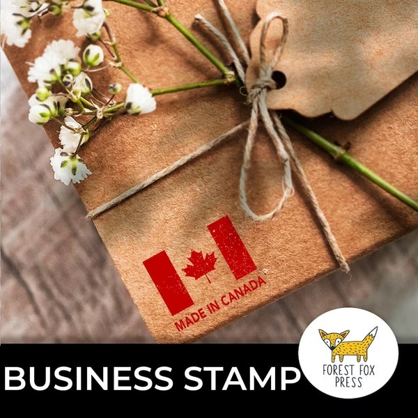 Made in Canada Stamp, Packaging Stamp, Canada Stamp Label, Packaging Stamp, Label Stamps