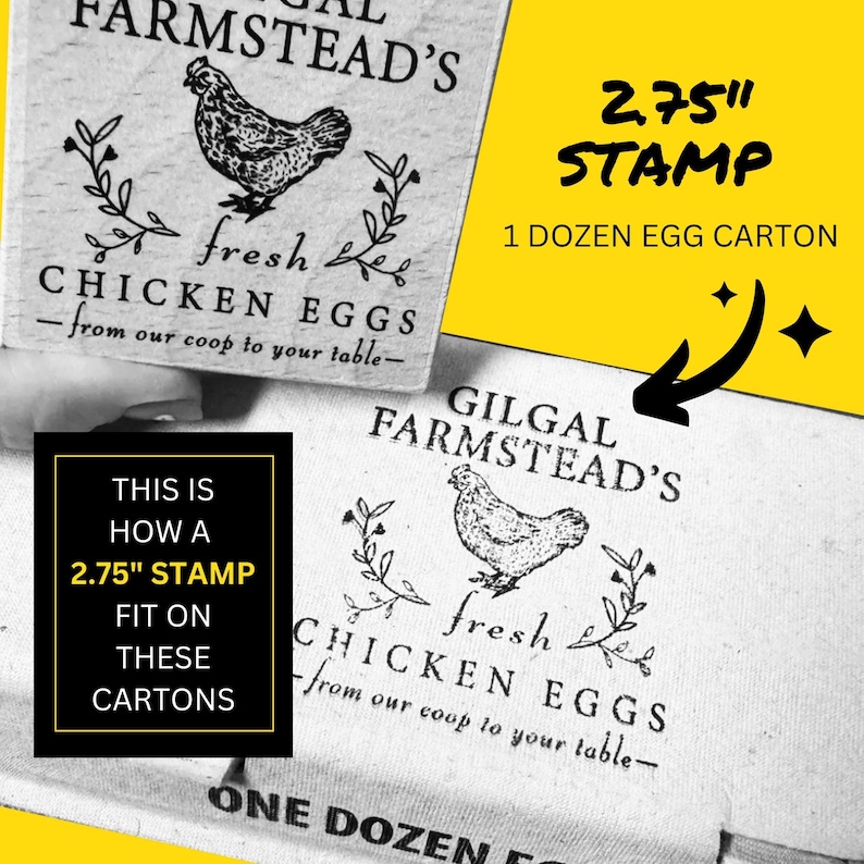 Farm Fresh Eggs Custom Stamp: Chicken, Duck, Quail image 8